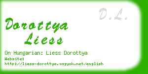 dorottya liess business card